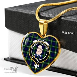 Lamont Scottish Clan Heart Necklacemother's day gifts, gifts for mom, best gift for girlfriend, Tartan Heart Necklace Jewelry, Gold Heart Necklace, Silver Heart Necklace, Plaid Heart Necklace