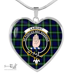 Lamont Scottish Clan Heart Necklacemother's day gifts, gifts for mom, best gift for girlfriend, Tartan Heart Necklace Jewelry, Gold Heart Necklace, Silver Heart Necklace, Plaid Heart Necklace