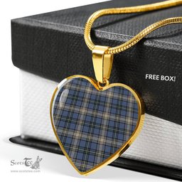 MacDowall Light Scottish Clan Heart Necklacemother's day gifts, gifts for mom, best gift for girlfriend, Tartan Heart Necklace Jewelry, Gold Heart Necklace, Silver Heart Necklace, Plaid Heart Necklace