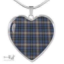 MacDowall Light Scottish Clan Heart Necklacemother's day gifts, gifts for mom, best gift for girlfriend, Tartan Heart Necklace Jewelry, Gold Heart Necklace, Silver Heart Necklace, Plaid Heart Necklace