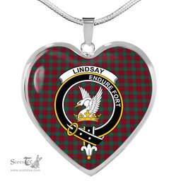 Lindsay Scottish Clan Heart Necklacemother's day gifts, gifts for mom, best gift for girlfriend, Tartan Heart Necklace Jewelry, Gold Heart Necklace, Silver Heart Necklace, Plaid Heart Necklace