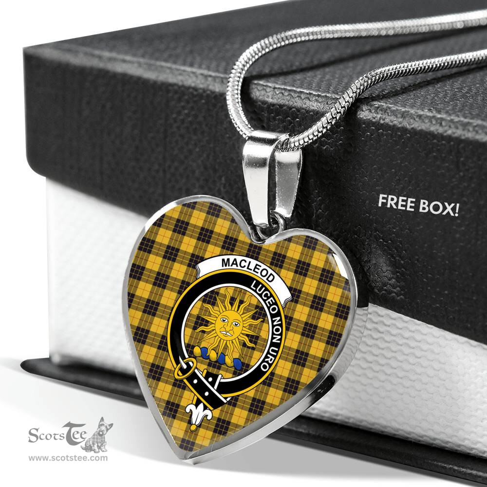 MacLeod Of Lewis Ancient Scottish Clan Heart Necklacemother's day gifts, gifts for mom, best gift for girlfriend, Tartan Heart Necklace Jewelry, Gold Heart Necklace, Silver Heart Necklace, Plaid Heart Necklace