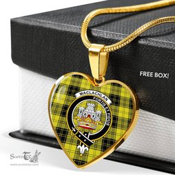 MacLachlan Scottish Clan Heart Necklacemother's day gifts, gifts for mom, best gift for girlfriend, Tartan Heart Necklace Jewelry, Gold Heart Necklace, Silver Heart Necklace, Plaid Heart Necklace