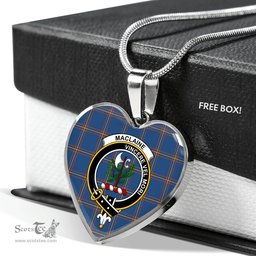 MacLaine Of Lochbuie Hunting Scottish Clan Heart Necklacemother's day gifts, gifts for mom, best gift for girlfriend, Tartan Heart Necklace Jewelry, Gold Heart Necklace, Silver Heart Necklace, Plaid Heart Necklace