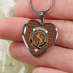 MacKintosh Hunting Weathered Scottish Clan Heart Necklacemother's day gifts, gifts for mom, best gift for girlfriend, Tartan Heart Necklace Jewelry, Gold Heart Necklace, Silver Heart Necklace, Plaid Heart Necklace