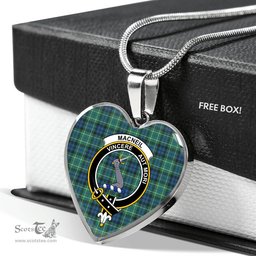 MacNeil of Colonsay Scottish Clan Heart Necklacemother's day gifts, gifts for mom, best gift for girlfriend, Tartan Heart Necklace Jewelry, Gold Heart Necklace, Silver Heart Necklace, Plaid Heart Necklace