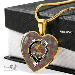 MacGregor Hunting Ancient Scottish Clan Heart Necklacemother's day gifts, gifts for mom, best gift for girlfriend, Tartan Heart Necklace Jewelry, Gold Heart Necklace, Silver Heart Necklace, Plaid Heart Necklace