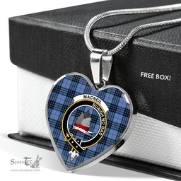 MacNeil Of Barra Scottish Clan Heart Necklacemother's day gifts, gifts for mom, best gift for girlfriend, Tartan Heart Necklace Jewelry, Gold Heart Necklace, Silver Heart Necklace, Plaid Heart Necklace