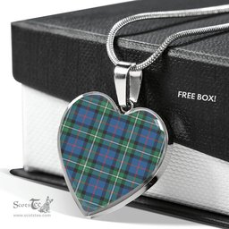 MacPhail Scottish Clan Heart Necklacemother's day gifts, gifts for mom, best gift for girlfriend, Tartan Heart Necklace Jewelry, Gold Heart Necklace, Silver Heart Necklace, Plaid Heart Necklace