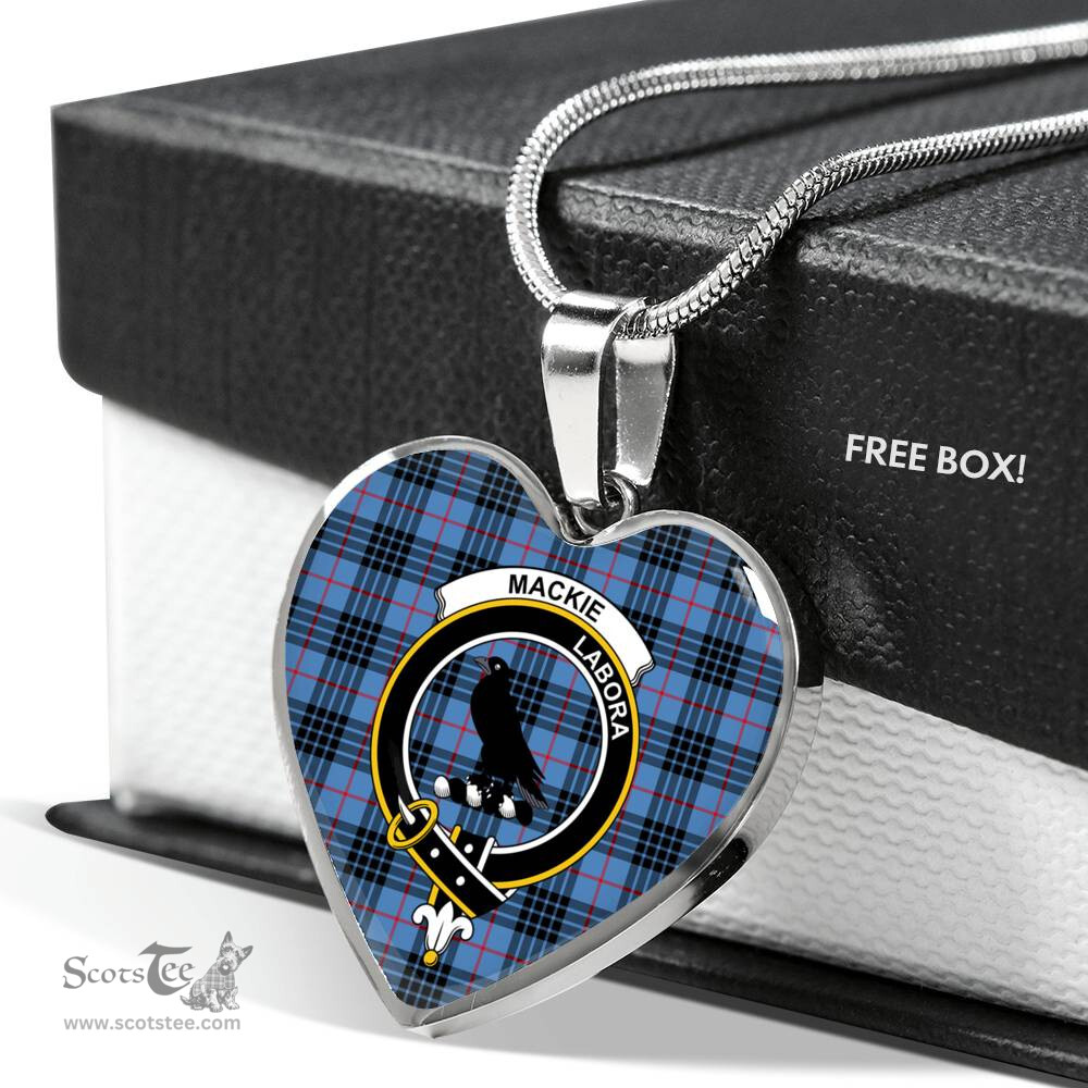 MacKie Blue Scottish Clan Heart Necklacemother's day gifts, gifts for mom, best gift for girlfriend, Tartan Heart Necklace Jewelry, Gold Heart Necklace, Silver Heart Necklace, Plaid Heart Necklace