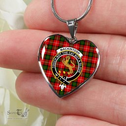 MacKintosh Scottish Clan Heart Necklacemother's day gifts, gifts for mom, best gift for girlfriend, Tartan Heart Necklace Jewelry, Gold Heart Necklace, Silver Heart Necklace, Plaid Heart Necklace