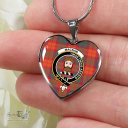 MacNab Ancient Scottish Clan Heart Necklacemother's day gifts, gifts for mom, best gift for girlfriend, Tartan Heart Necklace Jewelry, Gold Heart Necklace, Silver Heart Necklace, Plaid Heart Necklace