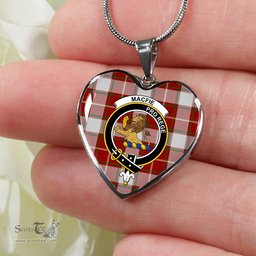 MacFie Of Dreghorm Scottish Clan Heart Necklacemother's day gifts, gifts for mom, best gift for girlfriend, Tartan Heart Necklace Jewelry, Gold Heart Necklace, Silver Heart Necklace, Plaid Heart Necklace