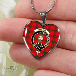 MacNab Modern Scottish Clan Heart Necklacemother's day gifts, gifts for mom, best gift for girlfriend, Tartan Heart Necklace Jewelry, Gold Heart Necklace, Silver Heart Necklace, Plaid Heart Necklace