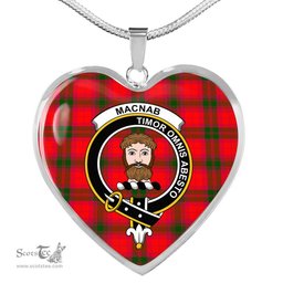 MacNab Modern Scottish Clan Heart Necklacemother's day gifts, gifts for mom, best gift for girlfriend, Tartan Heart Necklace Jewelry, Gold Heart Necklace, Silver Heart Necklace, Plaid Heart Necklace