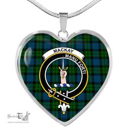 MacKay Modern Scottish Clan Heart Necklacemother's day gifts, gifts for mom, best gift for girlfriend, Tartan Heart Necklace Jewelry, Gold Heart Necklace, Silver Heart Necklace, Plaid Heart Necklace