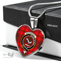 MacDougall Modern Scottish Clan Heart Necklacemother's day gifts, gifts for mom, best gift for girlfriend, Tartan Heart Necklace Jewelry, Gold Heart Necklace, Silver Heart Necklace, Plaid Heart Necklace