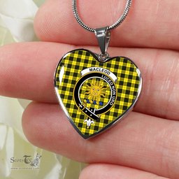 MacLeod Of Lewis Modern Scottish Clan Heart Necklacemother's day gifts, gifts for mom, best gift for girlfriend, Tartan Heart Necklace Jewelry, Gold Heart Necklace, Silver Heart Necklace, Plaid Heart Necklace