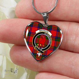 MacNicol Of Scorrybreac Scottish Clan Heart Necklacemother's day gifts, gifts for mom, best gift for girlfriend, Tartan Heart Necklace Jewelry, Gold Heart Necklace, Silver Heart Necklace, Plaid Heart Necklace