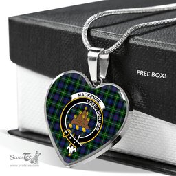MacKenzie Modern Scottish Clan Heart Necklacemother's day gifts, gifts for mom, best gift for girlfriend, Tartan Heart Necklace Jewelry, Gold Heart Necklace, Silver Heart Necklace, Plaid Heart Necklace