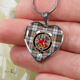 MacDuff Dress Ancient Scottish Clan Heart Necklacemother's day gifts, gifts for mom, best gift for girlfriend, Tartan Heart Necklace Jewelry, Gold Heart Necklace, Silver Heart Necklace, Plaid Heart Necklace