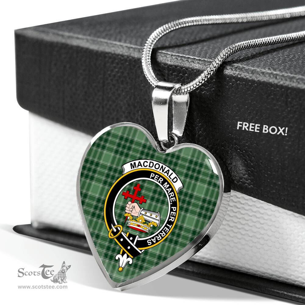 MacDonald Clan Donald Lord Of The Isles Hunting Scottish Clan Heart Necklacemother's day gifts, gifts for mom, best gift for girlfriend, Tartan Heart Necklace Jewelry, Gold Heart Necklace, Silver Heart Necklace, Plaid Heart Necklace