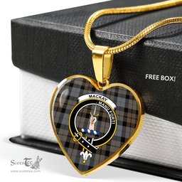 MacKay Weathered Scottish Clan Heart Necklacemother's day gifts, gifts for mom, best gift for girlfriend, Tartan Heart Necklace Jewelry, Gold Heart Necklace, Silver Heart Necklace, Plaid Heart Necklace
