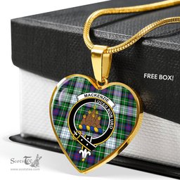 MacKenzie Dress Modern Scottish Clan Heart Necklacemother's day gifts, gifts for mom, best gift for girlfriend, Tartan Heart Necklace Jewelry, Gold Heart Necklace, Silver Heart Necklace, Plaid Heart Necklace