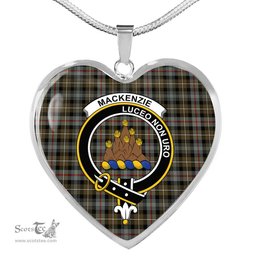 MacKenzie Weathered Scottish Clan Heart Necklacemother's day gifts, gifts for mom, best gift for girlfriend, Tartan Heart Necklace Jewelry, Gold Heart Necklace, Silver Heart Necklace, Plaid Heart Necklace