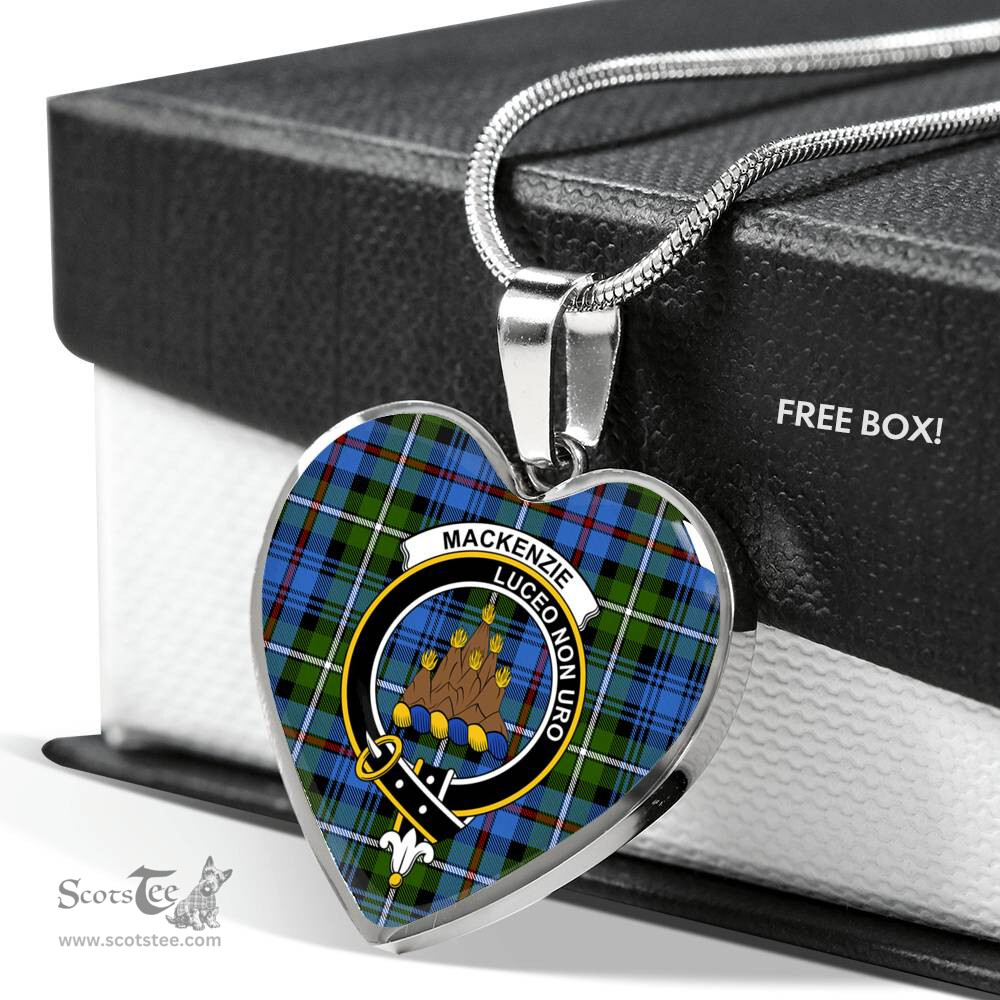 MacKenzie Hunting Scottish Clan Heart Necklacemother's day gifts, gifts for mom, best gift for girlfriend, Tartan Heart Necklace Jewelry, Gold Heart Necklace, Silver Heart Necklace, Plaid Heart Necklace