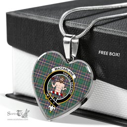 MacFarlane Hunting Ancient Scottish Clan Heart Necklacemother's day gifts, gifts for mom, best gift for girlfriend, Tartan Heart Necklace Jewelry, Gold Heart Necklace, Silver Heart Necklace, Plaid Heart Necklace