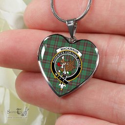 MacKinnon Hunting Ancient Scottish Clan Heart Necklacemother's day gifts, gifts for mom, best gift for girlfriend, Tartan Heart Necklace Jewelry, Gold Heart Necklace, Silver Heart Necklace, Plaid Heart Necklace