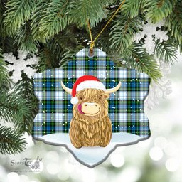 Scottish Campbell Dress Tartan Christmas Ceramic Ornament - Highland Cows Style - Tartan Plaid Christmas Decor Scottish Plaid Tartan Plaid - ScotsTee - scotstee.com