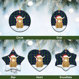 Scottish Boyle Tartan Christmas Ceramic Ornament - Highland Cows Style - Tartan Plaid Christmas Decor Scottish Plaid Tartan Plaid - ScotsTee - scotstee.com