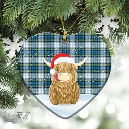 Scottish Campbell Dress Ancient Tartan Christmas Ceramic Ornament - Highland Cows Style - Tartan Plaid Christmas Decor Scottish Plaid Tartan Plaid - ScotsTee - scotstee.com