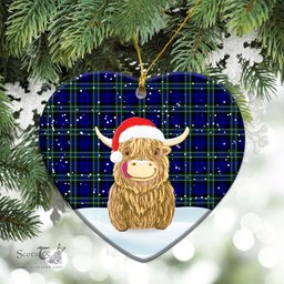 Scottish Arbuthnot Modern Tartan Christmas Ceramic Ornament - Highland Cows Style - Tartan Plaid Christmas Decor Scottish Plaid Tartan Plaid - ScotsTee - scotstee.com