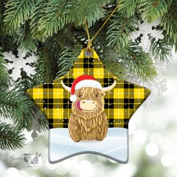 Scottish Barclay Dress Modern Tartan Christmas Ceramic Ornament - Highland Cows Style - Tartan Plaid Christmas Decor Scottish Plaid Tartan Plaid - ScotsTee - scotstee.com