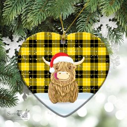 Scottish Barclay Dress Modern Tartan Christmas Ceramic Ornament - Highland Cows Style - Tartan Plaid Christmas Decor Scottish Plaid Tartan Plaid - ScotsTee - scotstee.com