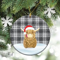 Scottish Glendinning Tartan Christmas Ceramic Ornament - Highland Cows Style - Tartan Plaid Christmas Decor Scottish Plaid Tartan Plaid - ScotsTee - scotstee.com