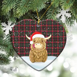 Scottish Cumming Hunting Modern Tartan Christmas Ceramic Ornament - Highland Cows Style - Tartan Plaid Christmas Decor Scottish Plaid Tartan Plaid - ScotsTee - scotstee.com