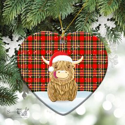 Scottish MacGill Modern Tartan Christmas Ceramic Ornament - Highland Cows Style - Tartan Plaid Christmas Decor Scottish Plaid Tartan Plaid - ScotsTee - scotstee.com