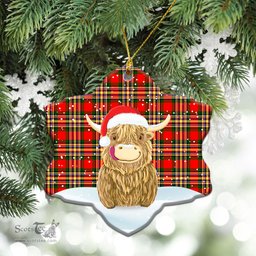 Scottish MacGill Modern Tartan Christmas Ceramic Ornament - Highland Cows Style - Tartan Plaid Christmas Decor Scottish Plaid Tartan Plaid - ScotsTee - scotstee.com