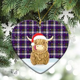 Scottish MacDonald Dress Modern Tartan Christmas Ceramic Ornament - Highland Cows Style - Tartan Plaid Christmas Decor Scottish Plaid Tartan Plaid - ScotsTee - scotstee.com