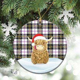 Scottish MacPherson Dress Modern Tartan Christmas Ceramic Ornament - Highland Cows Style - Tartan Plaid Christmas Decor Scottish Plaid Tartan Plaid - ScotsTee - scotstee.com