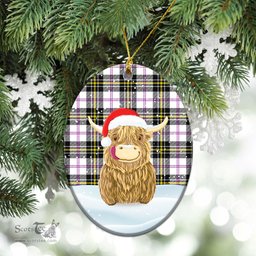 Scottish MacPherson Dress Modern Tartan Christmas Ceramic Ornament - Highland Cows Style - Tartan Plaid Christmas Decor Scottish Plaid Tartan Plaid - ScotsTee - scotstee.com