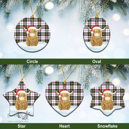 Scottish MacPherson Dress Modern Tartan Christmas Ceramic Ornament - Highland Cows Style - Tartan Plaid Christmas Decor Scottish Plaid Tartan Plaid - ScotsTee - scotstee.com