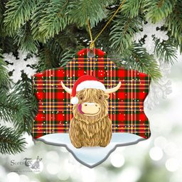 Scottish Makgill Tartan Christmas Ceramic Ornament - Highland Cows Style - Tartan Plaid Christmas Decor Scottish Plaid Tartan Plaid - ScotsTee - scotstee.com