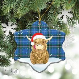 Scottish McLucas Tartan Christmas Ceramic Ornament - Highland Cows Style - Tartan Plaid Christmas Decor Scottish Plaid Tartan Plaid - ScotsTee - scotstee.com