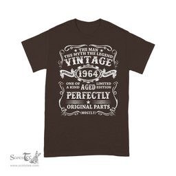 Mens 57 Years Old Gift Vintage 1964 Man Myth Legend 57th Birthday Shirt - Scotstee Shop