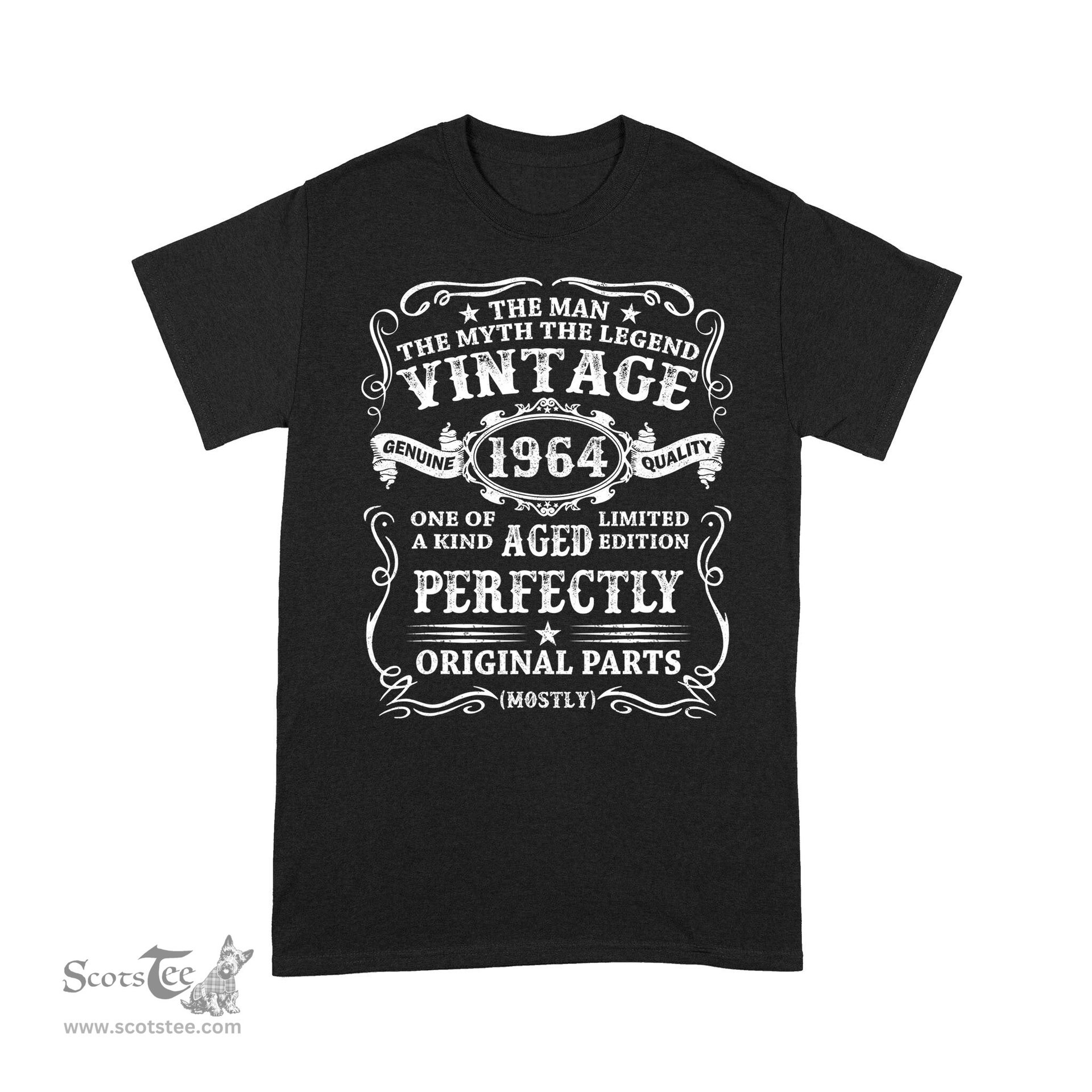 Mens 57 Years Old Gift Vintage 1964 Man Myth Legend 57th Birthday Shirt - Scotstee Shop